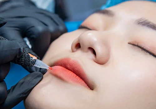 Quy trình thực hiện xăm môi - Phun Môi