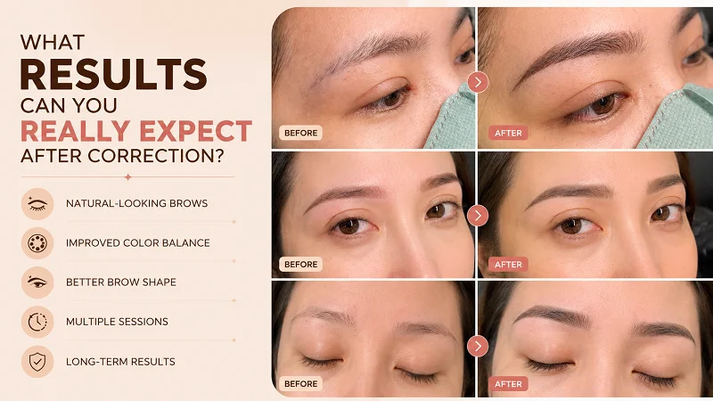 What results can you realistically expect after eyebrow tattoo correction? What results can you realistically expect after eyebrow tattoo correction?