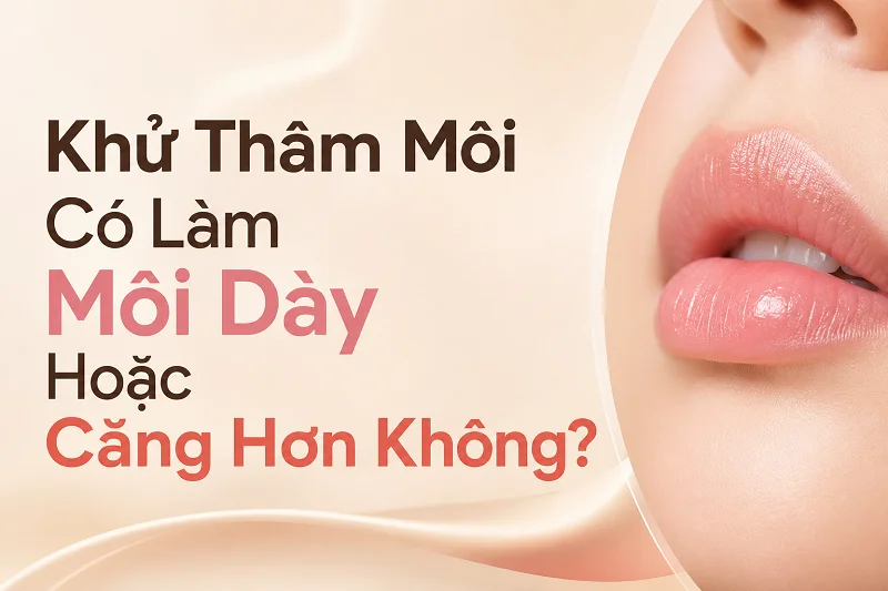 Khử Thâm Môi Có Làm Môi Dày Hoặc Căng Hơn Không?