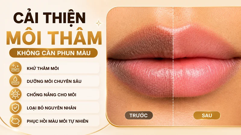 Những phương pháp nào giúp cải thiện môi trên thâm mà không tạo màu? Những phương pháp nào giúp cải thiện môi trên thâm mà không tạo màu?