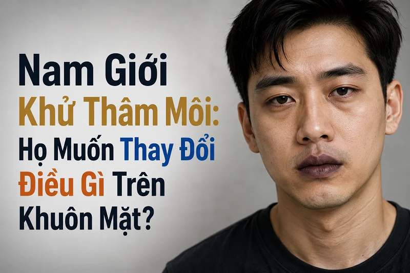 Ngày Càng Nhiều Nam Giới Khử Thâm Môi: Họ Muốn Thay Đổi Điều Gì Trên Khuôn Mặt?