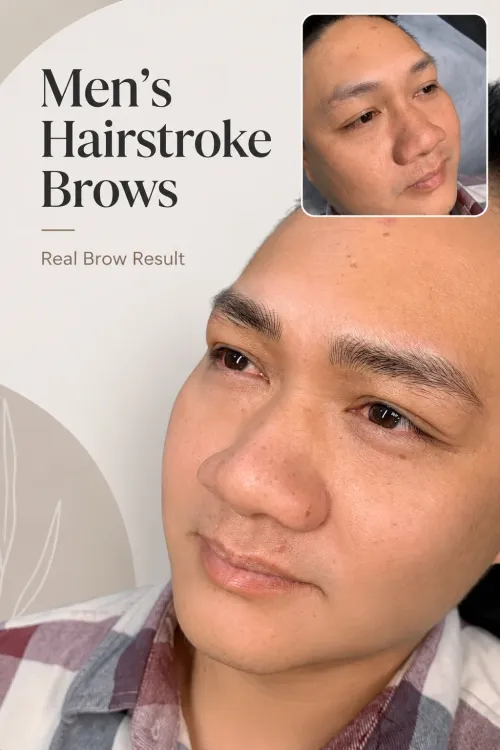 Men S Hairstroke Brows Before And After